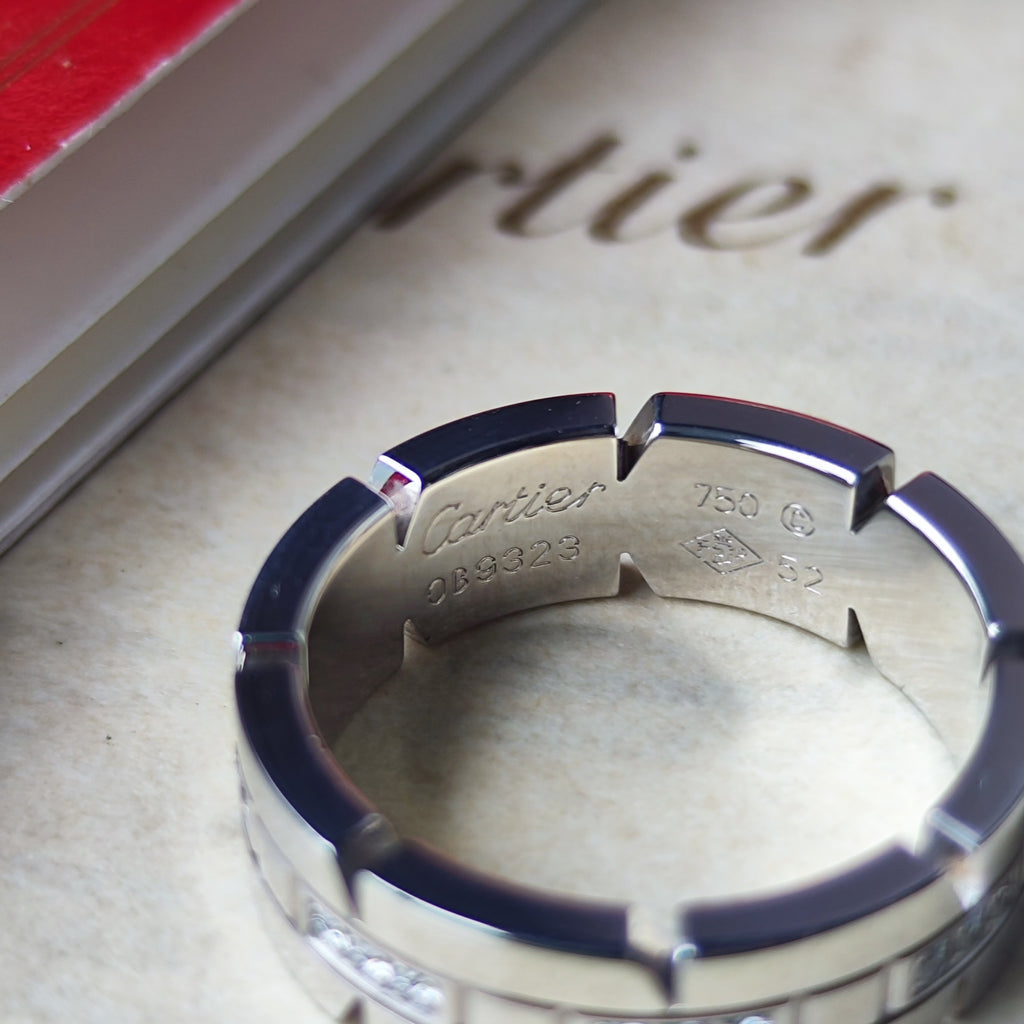 Cartier カルティエ タンクフランセーズ K18WG 52 SM