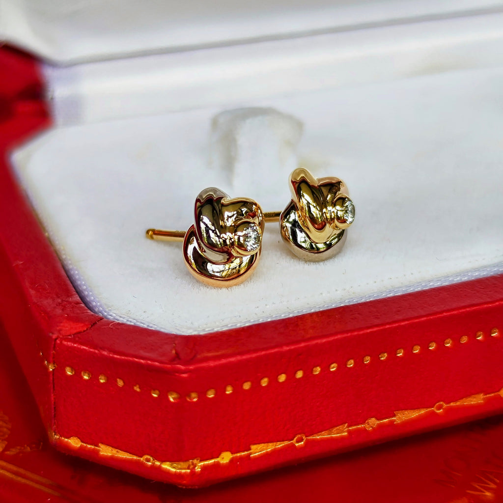 Cartier カルティエ トリニティピアス ダイヤモンド