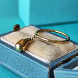 【オールドティファニー】TIFFANY &Co ティファニー ティアドロップ リング 18金YG 8号 リング