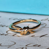 TIFFANY&Co ティファニー ノットリング 18金PG 12号