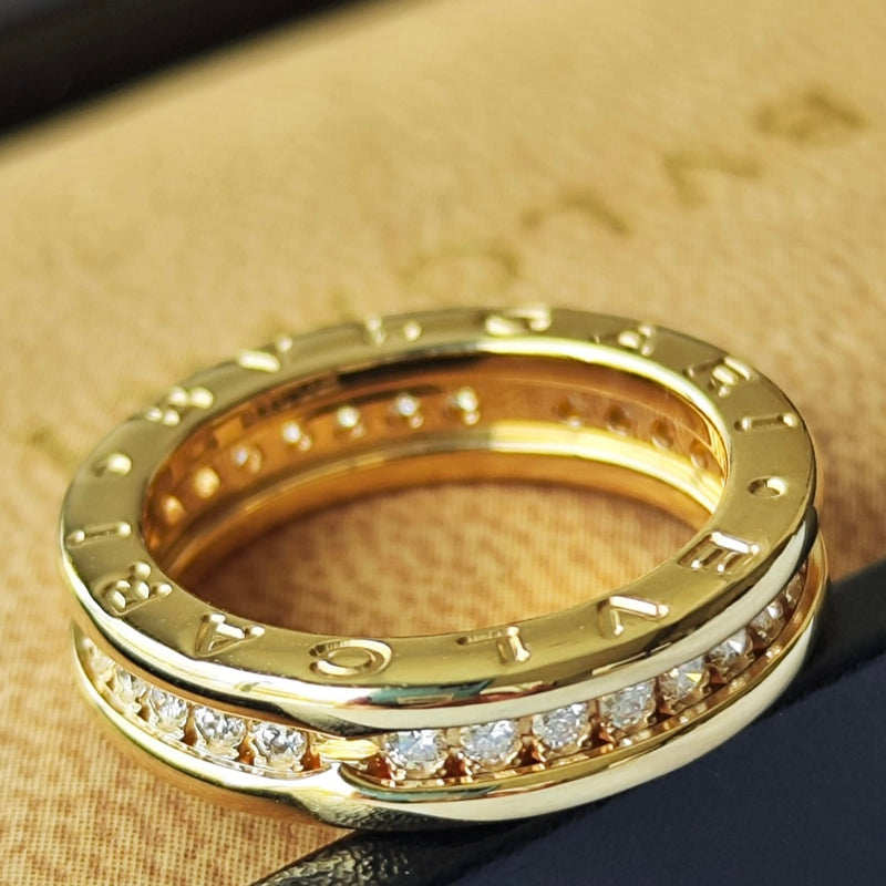 BVLGARI ブルガリ B-ZERO1 ビーゼロワン フルダイヤ 18金YG 11号