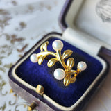 MIKIMOTO ミキモト あこや真珠 18金リング