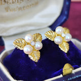 MIKIMOTO ミキモト あこや真珠 天然ダイヤモンド 18金ピアス