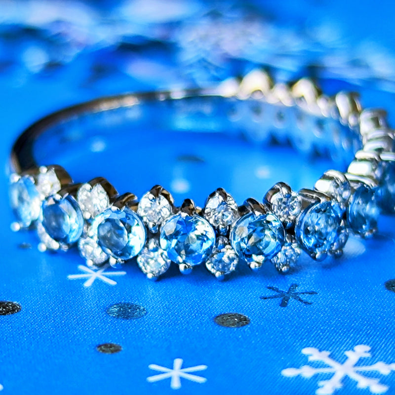 天然アクアマリン 天然ダイヤモンド リング