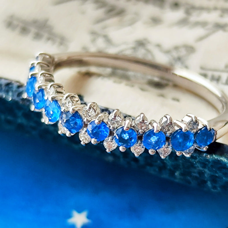 天然アウイナイト 天然ダイヤモンド リング