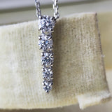 MIKIMOTO ミキモト ダイヤモンド グラデーションネックレス 18金WG