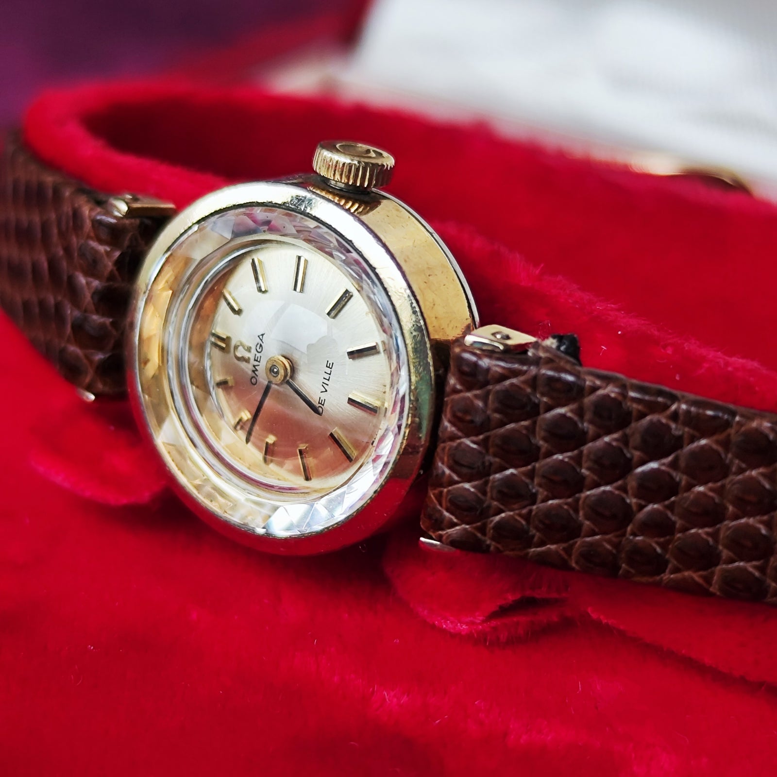 OH済み】OMEGA オメガ DE VILLE デビル カットガラス 手巻き腕時計