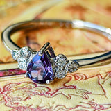 天然カラーチェンジガーネット 天然ダイヤモンド リング