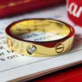 Cartier カルティエ ミニラブリング ダイヤモンド 18金YG 12号