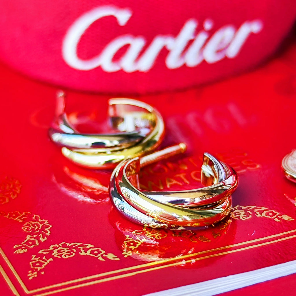 Cartier カルティエ トリニティピアス