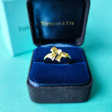 TIFFANY&Co ティファニー リボンリング ダイヤモンド K18YG