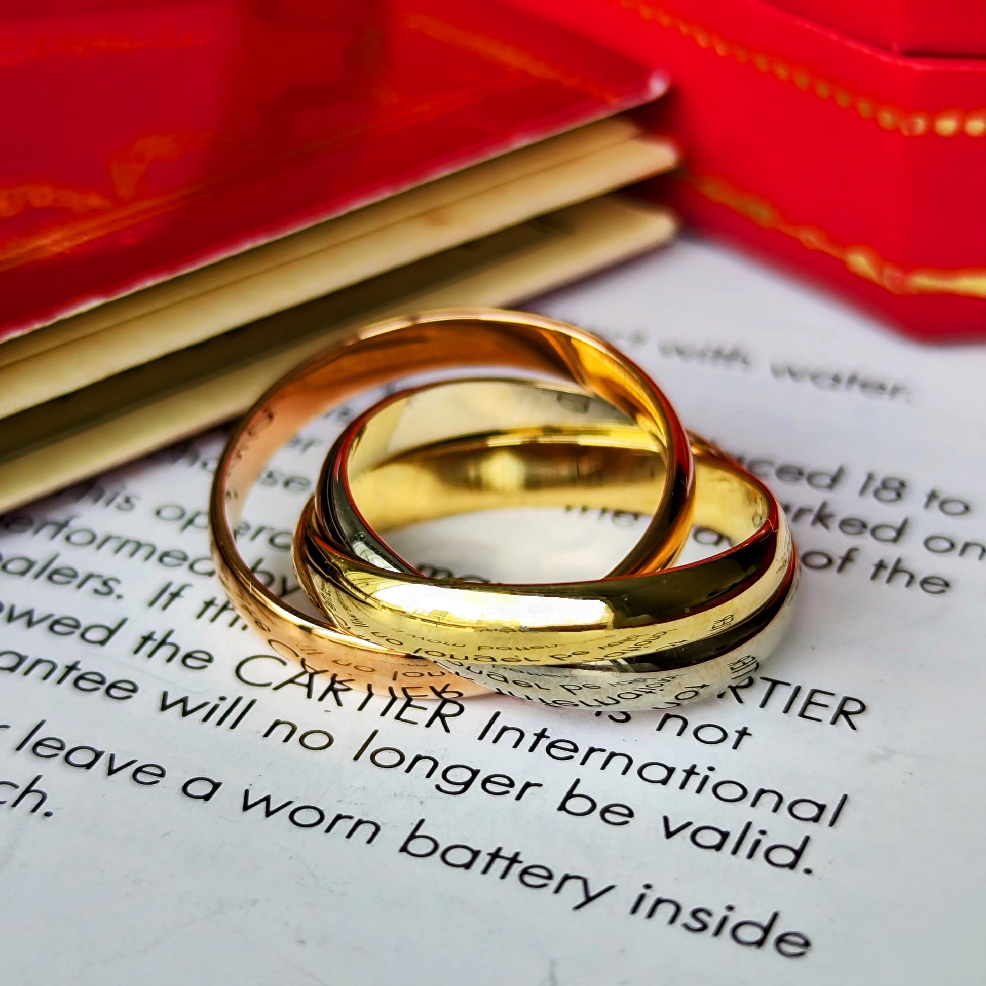 Cartier カルティエ トリニティ スリーカラー リング 54