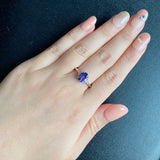 天然タンザナイト 天然ダイヤモンド リング