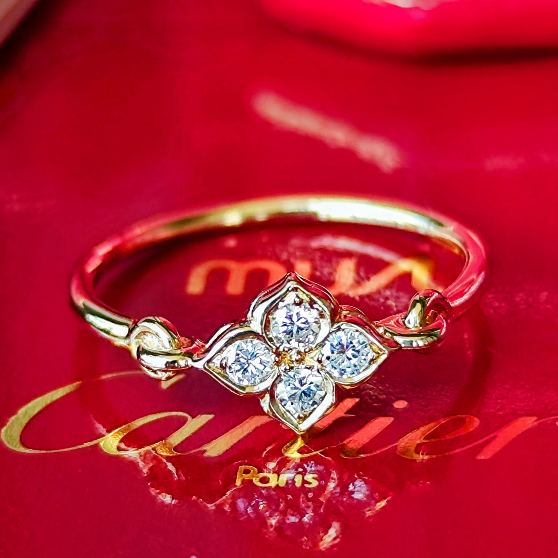 【廃盤Cartier】カルティエ ヒンドゥ ダイヤモンド 18金リング 11号