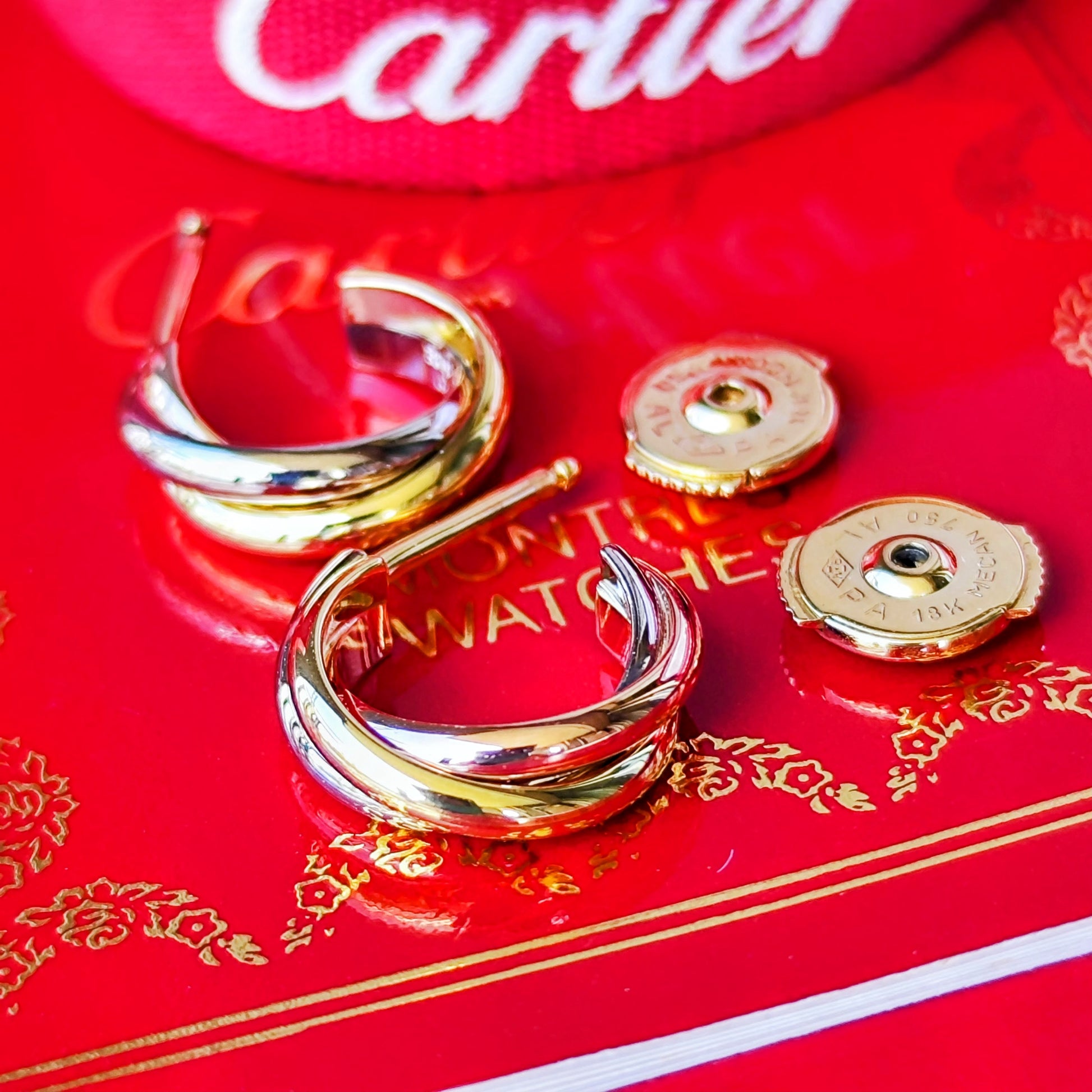 Cartier カルティエ トリニティピアス