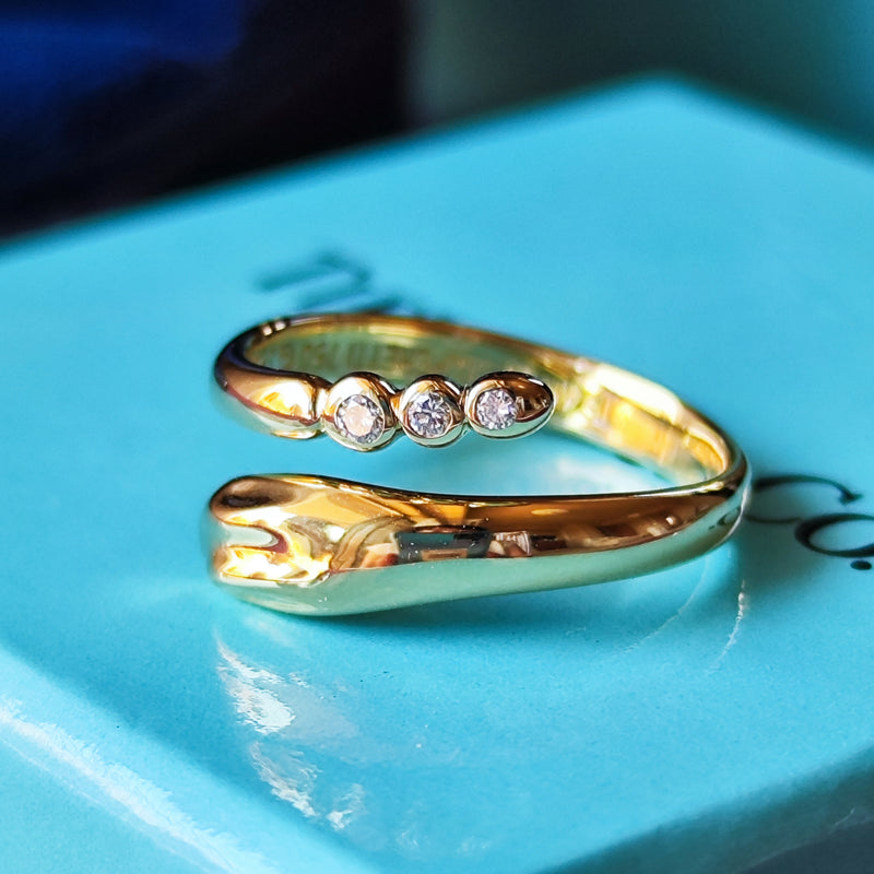 TIFFANY &Co ティファニー スネークリング ダイヤモンド リング