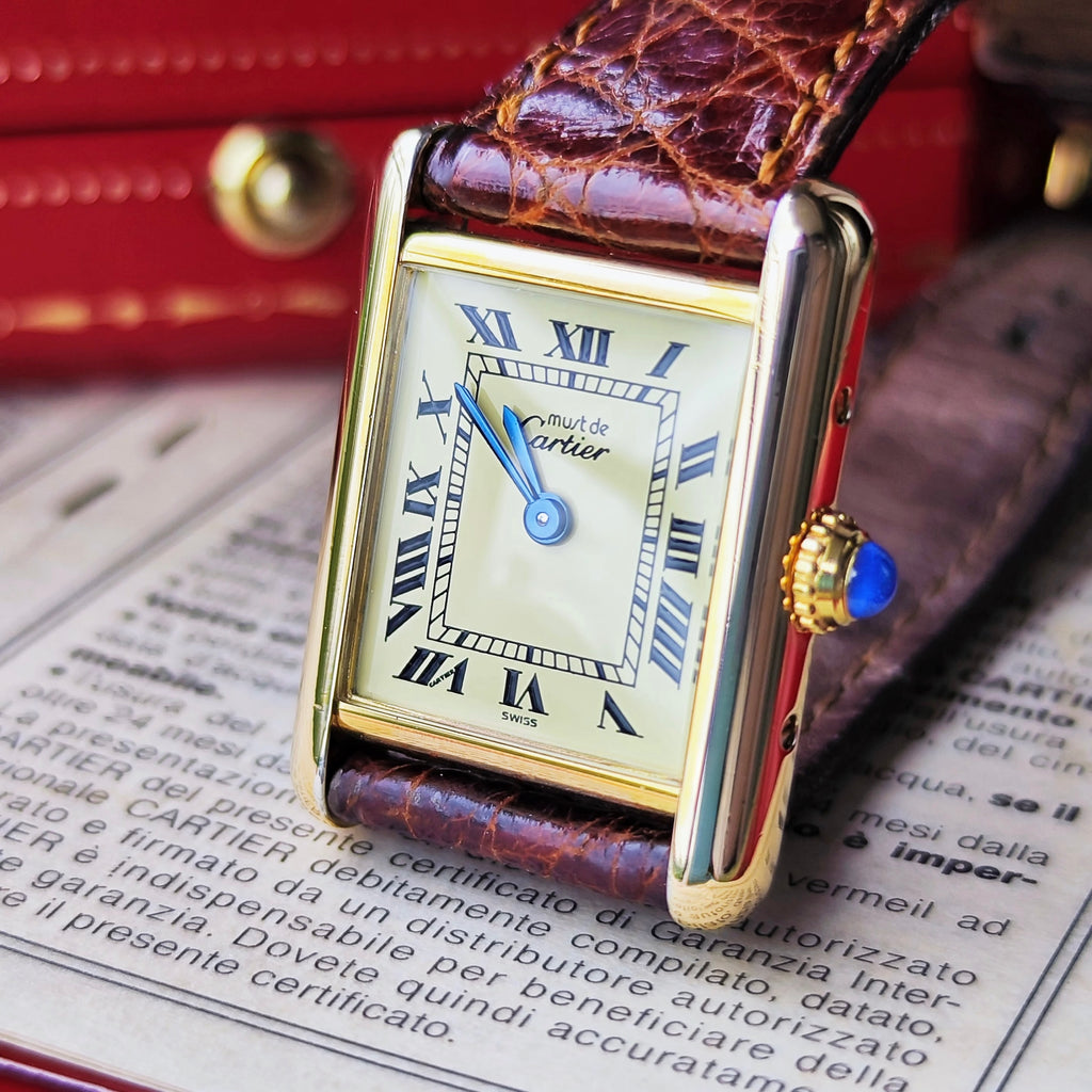 【OH済み】Cartier カルティエ マストタンク SM クォーツ腕時計