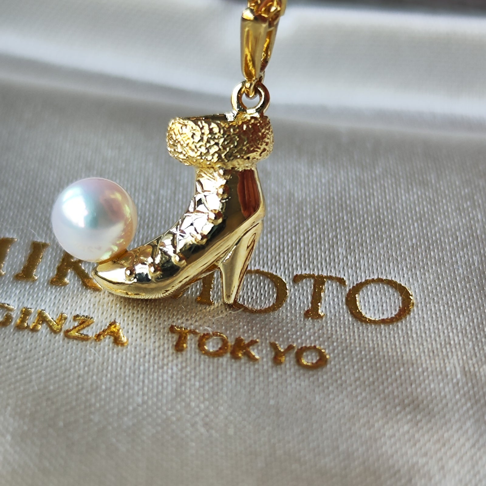 MIKIMOTO　ミキモト　限定販売　豆チャームネックレス MIKIMOTO ミキモト 限定販売 豆チャームネックレス