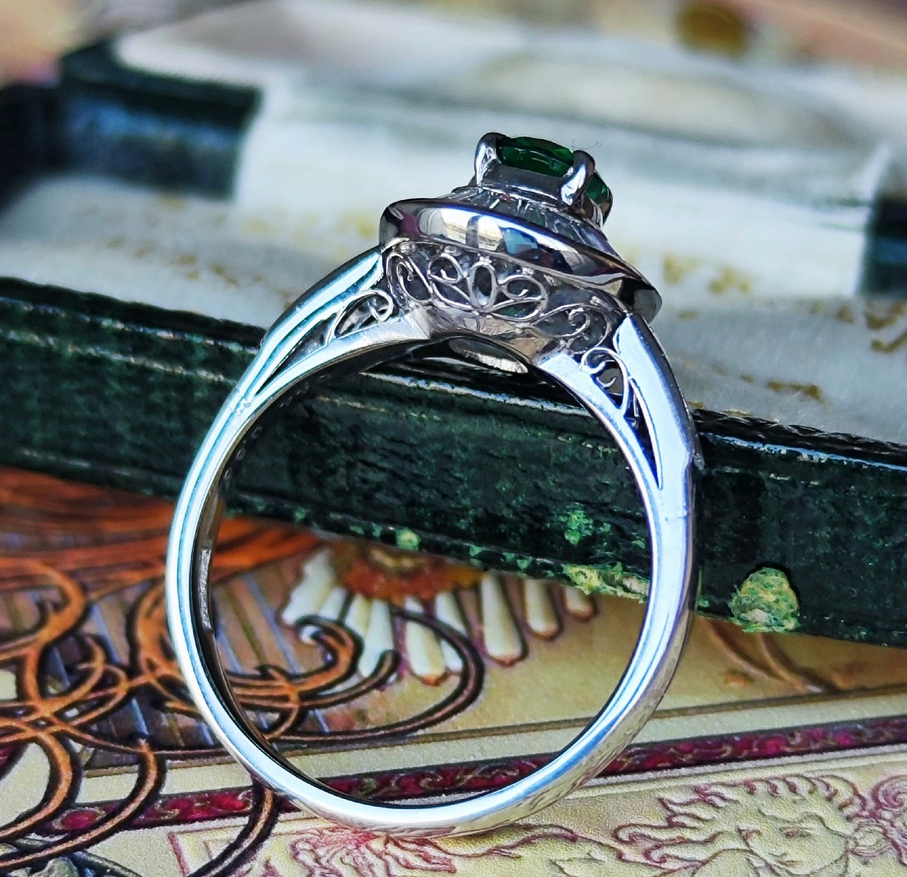 【ノンオイル ザンビア産】天然エメラルド 天然ダイヤモンド GIA プラチナリング