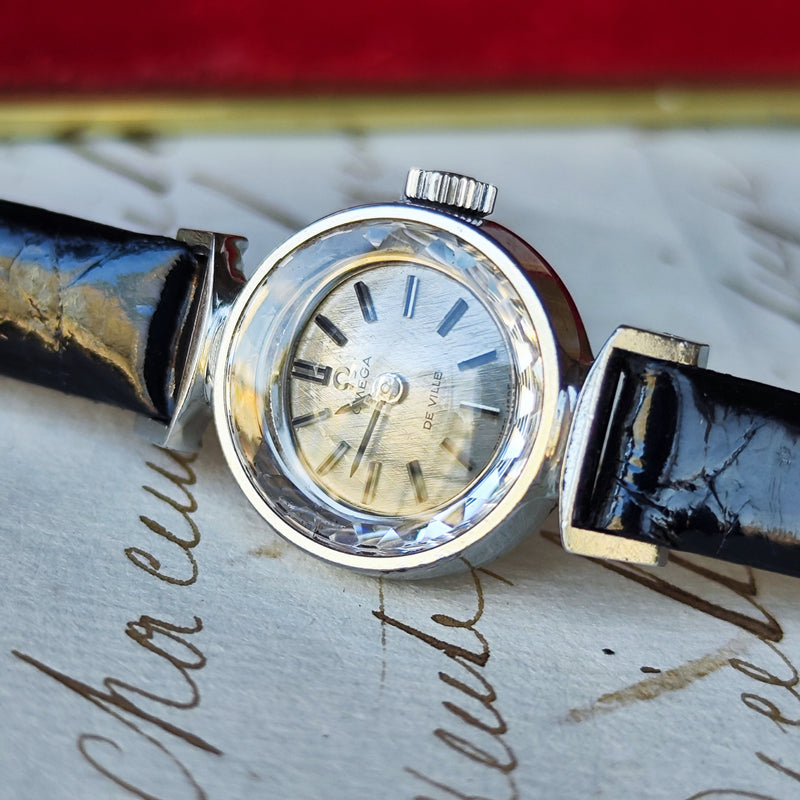 【OH済み】OMEGA オメガ DE VILLE デビル カットガラス 手巻き腕時計