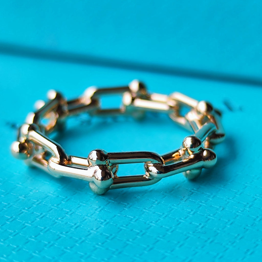 TIFFANY & CO. ティファニー ハードウェア マイクロリンク 18金PG