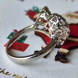 【全石 ハート&キューピッド】天然ダイヤモンド 0.88ct リング