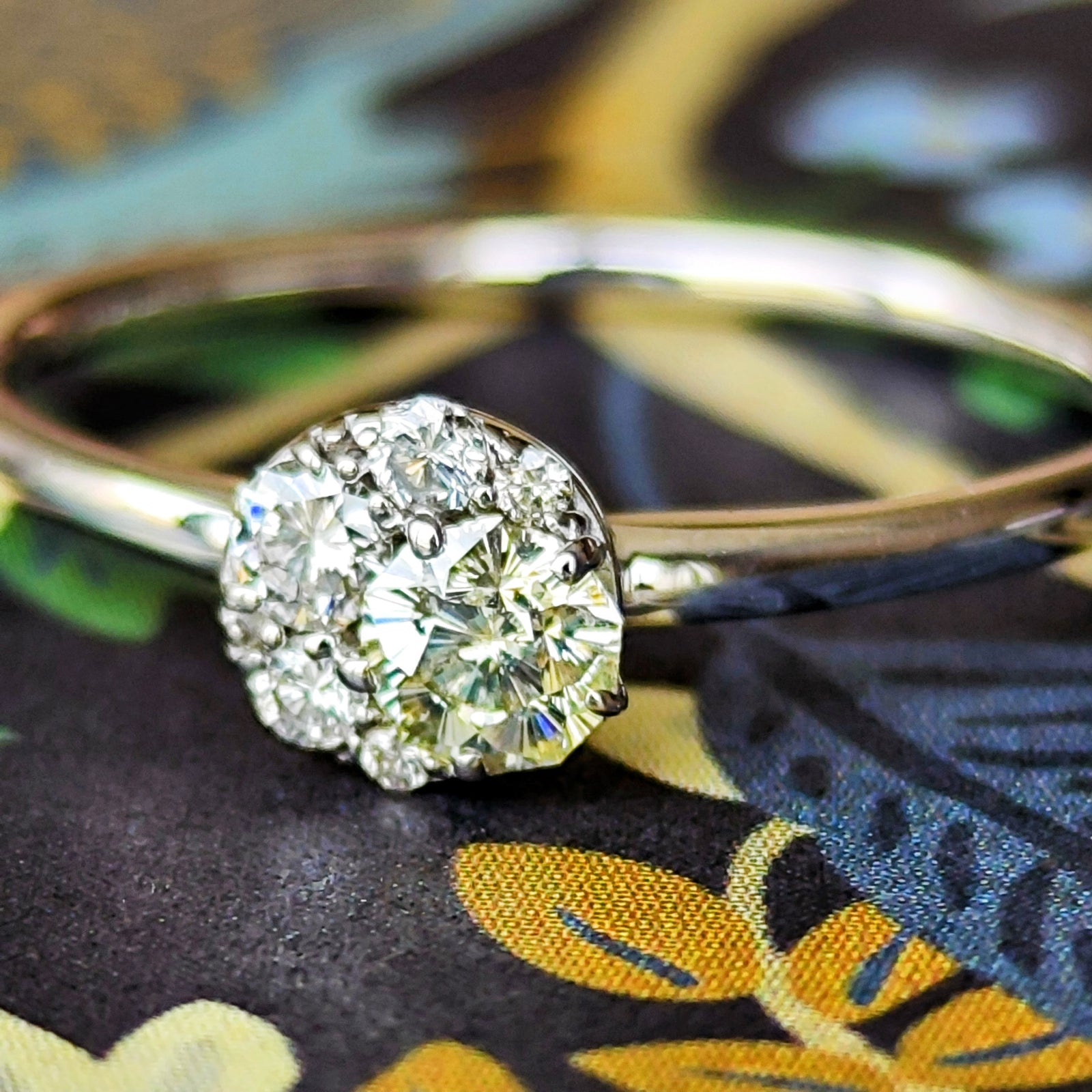 サイズ直し込み可愛いお花モチーフ♡K10PG 天然ダイヤモンドリング0.18ct bnr244_001.jpg