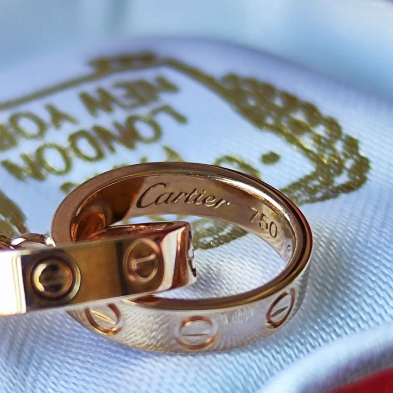 Cartier カルティエ ベビーラブ ネックレス 18金PG