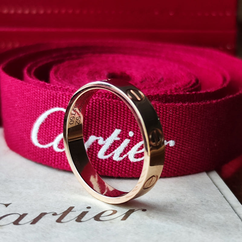 Cartier カルティエ ミニラブリング 18金PG 12号