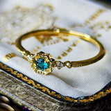 【初期の頃のルース】天然グランディディエライト 天然ダイヤモンド 18金リング