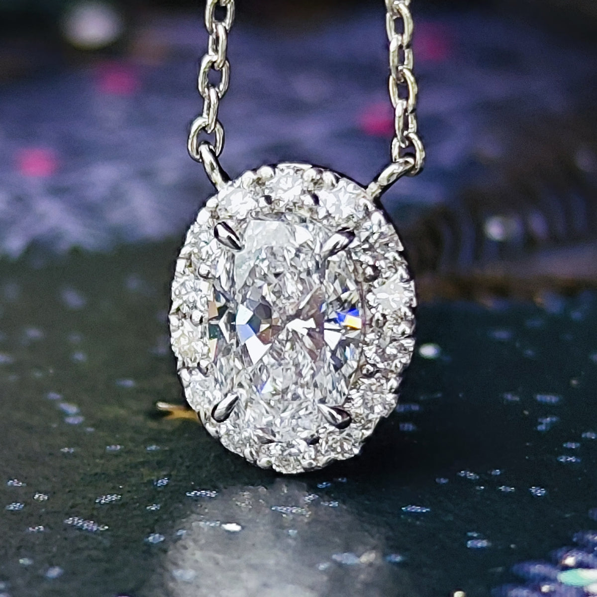 【インターナリーフローレス】天然ダイヤモンド 0.52ct Dカラー ネックレス