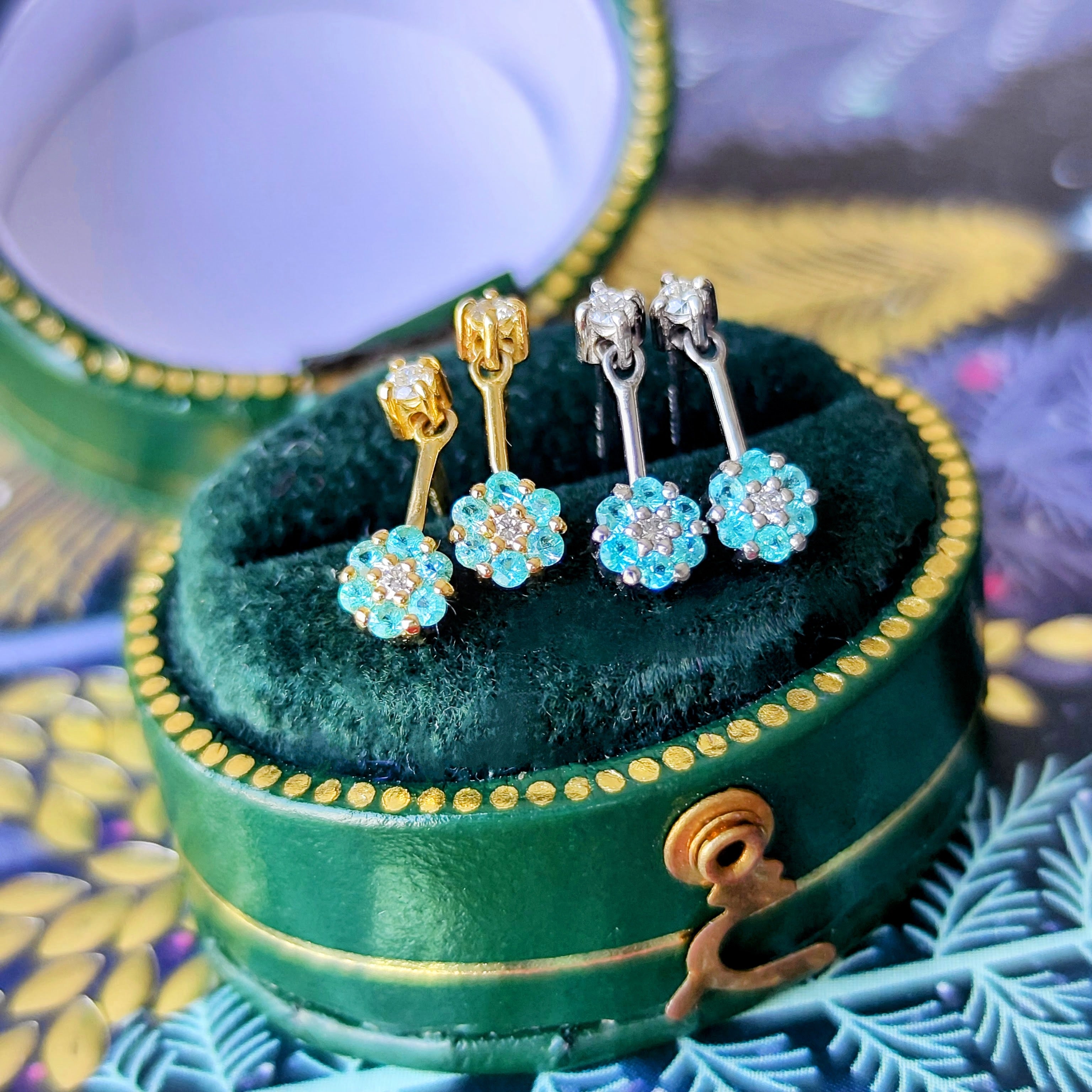 週末限定価格★パライバトルマリン プラチナピアス ソーティング付 天然パライバトルマリン 天然ダイヤモンド プラチナピアス – Mico宝飾店