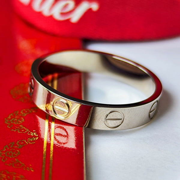 Cartier カルティエ ミニラブリング 18金WG 14号