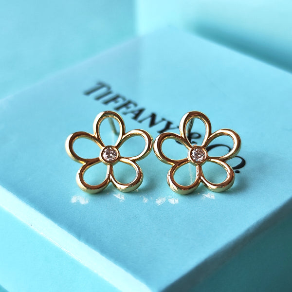 大人気アイテム TIFFANY &Co ガーデンフラワー 天然ダイヤモンド ティファニー アクセサリー