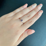 【アレキタイプ】天然カラーチェンジガーネット 天然ダイヤモンド リング