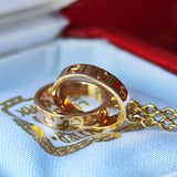Cartier カルティエ ベビーラブ ネックレス 18金PG