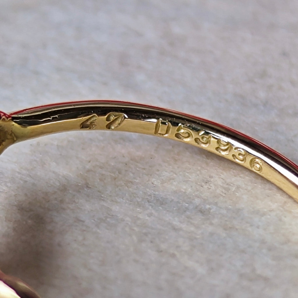 【廃盤Cartier】カルティエ ヒンドゥ ダイヤモンド 18金YG 7号