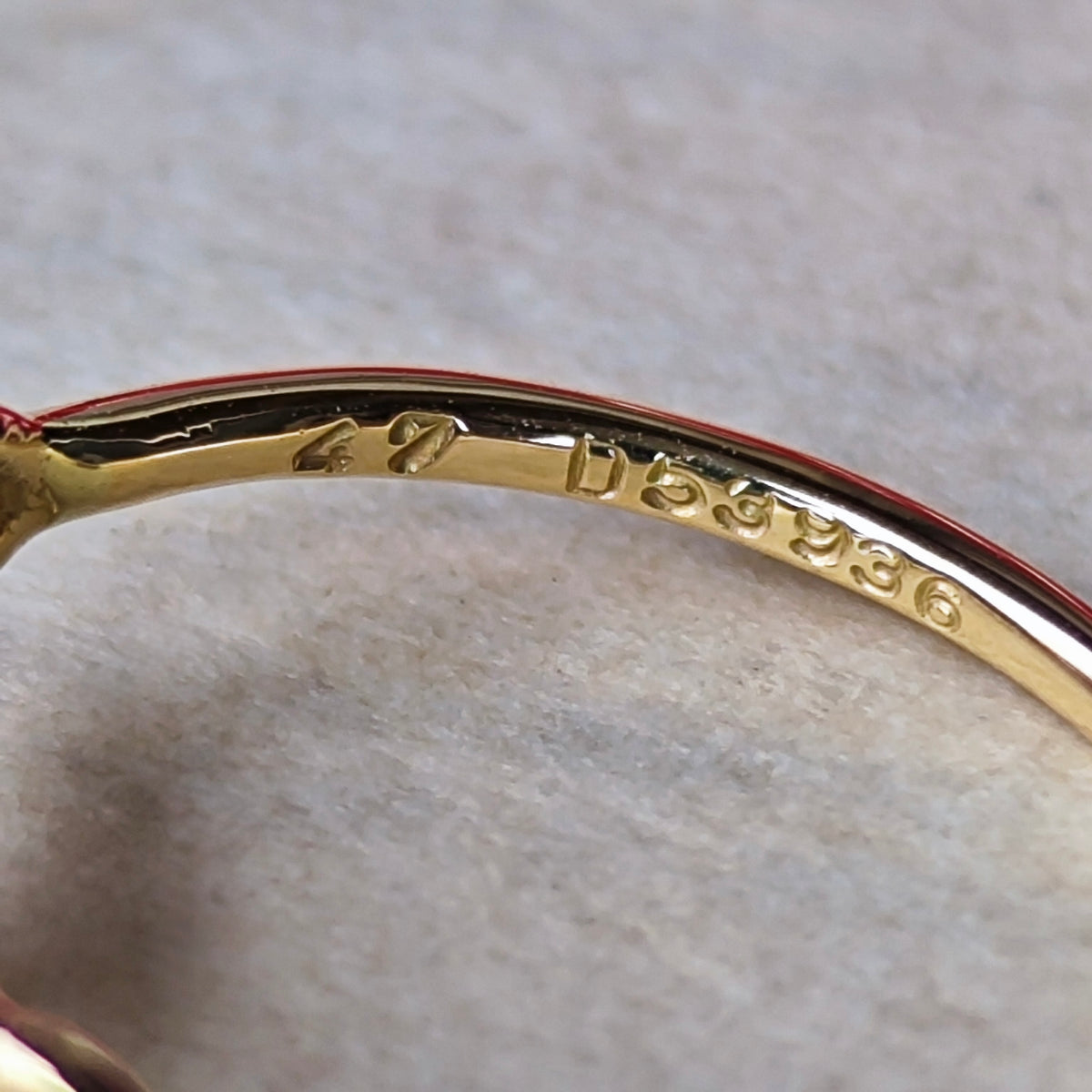 【廃盤Cartier】カルティエ ヒンドゥ ダイヤモンド 18金YG 7号