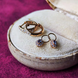 天然アレキサンドライト 天然ダイヤモンド チャーム 18金ピアス