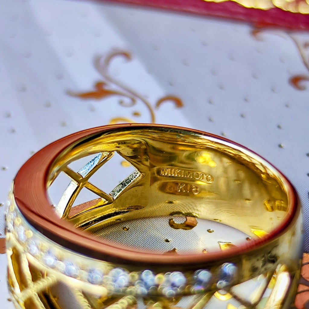 MIKIMOTO ミキモト 天然ダイヤモンド リング