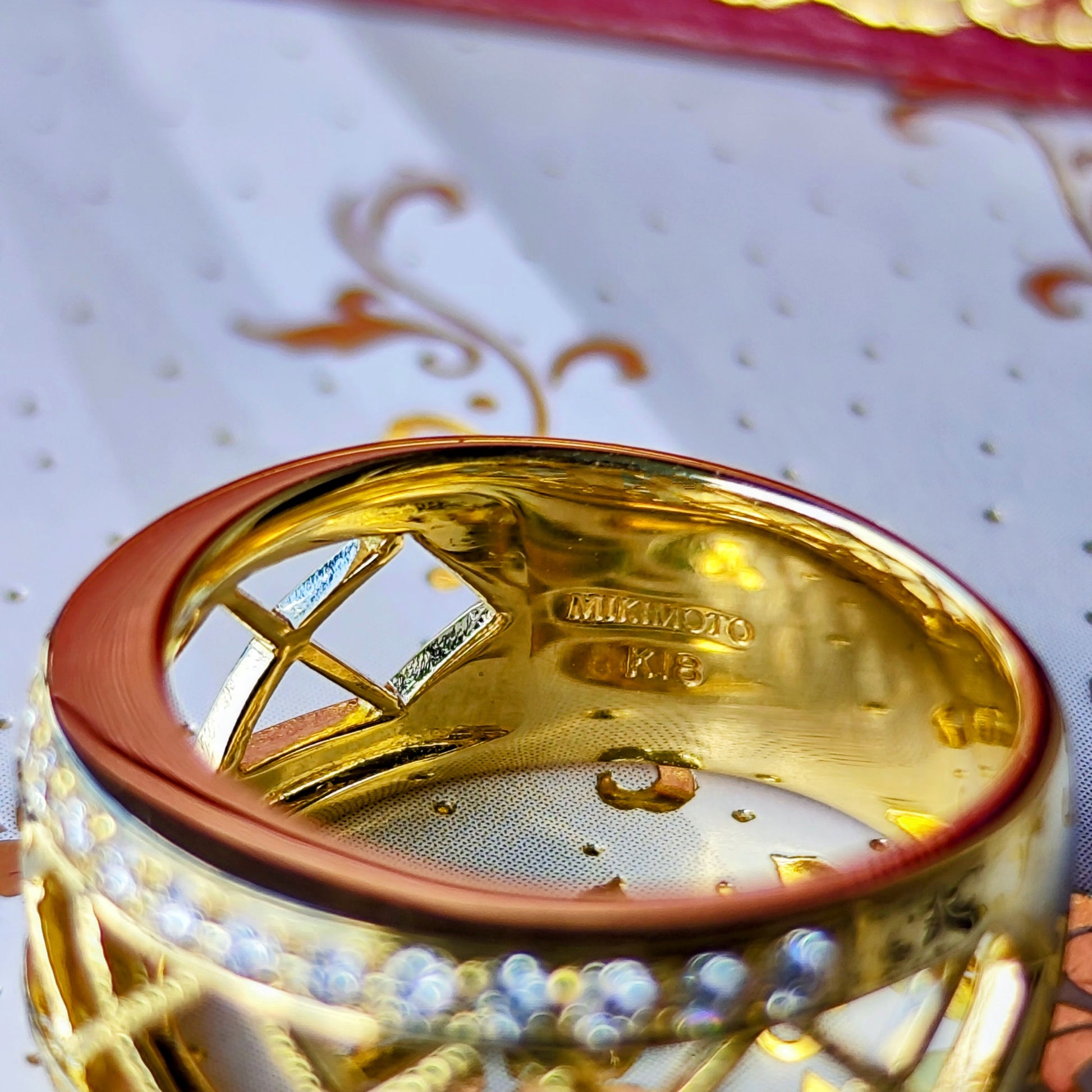 MIKIMOTO ミキモト 天然ダイヤモンド リング