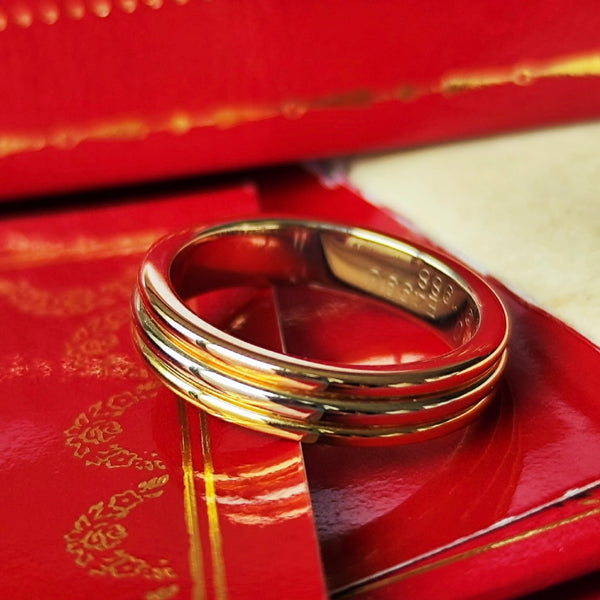 Cartier カルティエ ヴァンドーム 18金 スリーカラー 14号