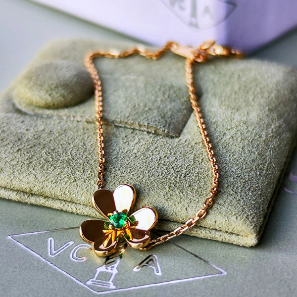 Van Cleef & Arpels ヴァンクリーフ&アーペル フリヴォル ミニ ブレスレット18金YG