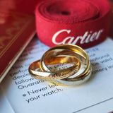 Cartier カルティエ トリニティ 18金スリーカラー 51
