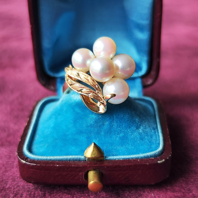 【vintage】田崎真珠　Tasaki 古いリング　アコヤパール　11〜12号 TASAKI 田崎真珠 あこや真珠 ヴィンテージ リング – Mico宝飾店