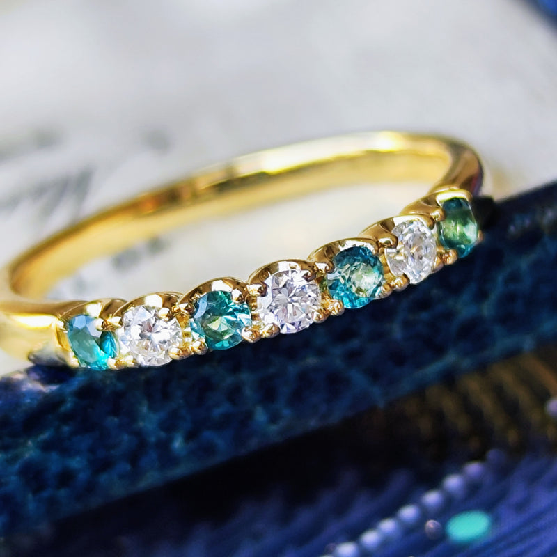 天然グランディディエライト 天然ダイヤモンド リング – Mico宝飾店