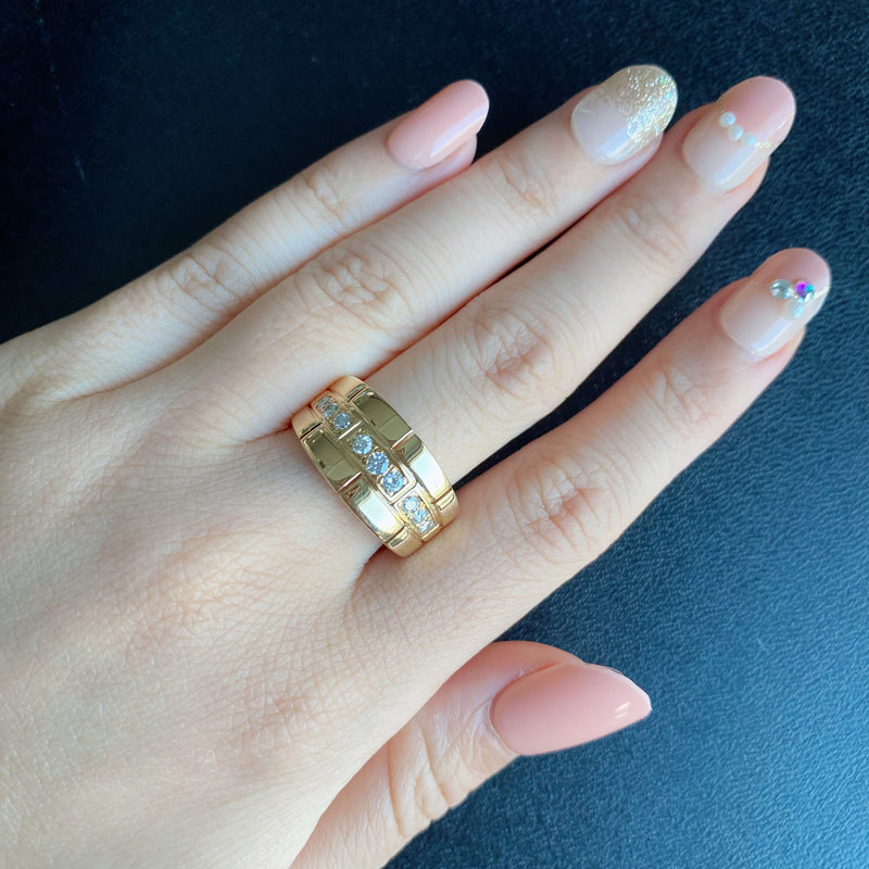 【Vintage Cartier】カルティエ パンテール オリアンヌ ダイヤモンドリング 18金YG リング