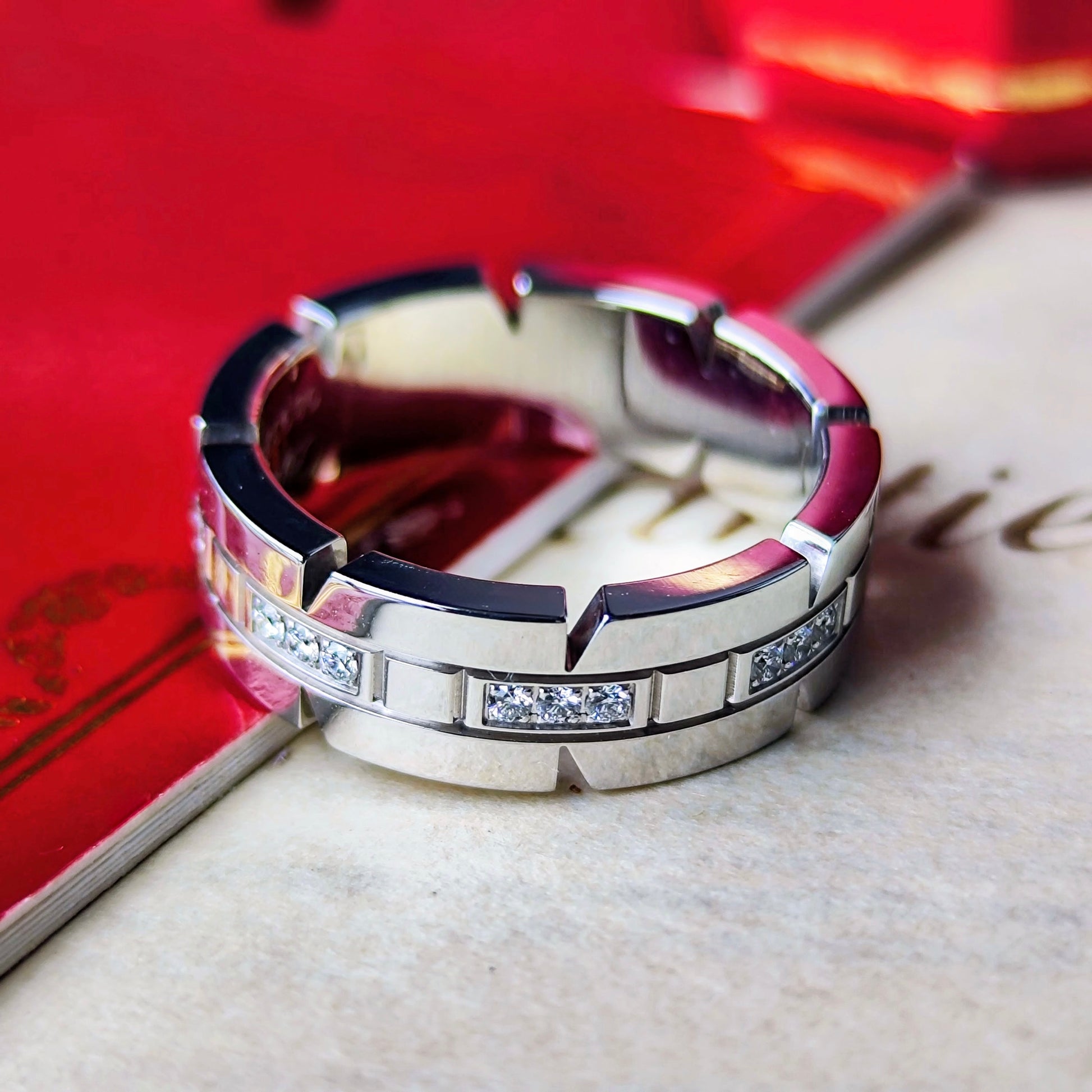 Cartier カルティエ タンクフランセーズ K18WG 52 SM