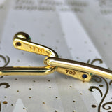 TIFFANY &Co ティファニー ダブルフック サファイア ダイヤモンド 18金YG