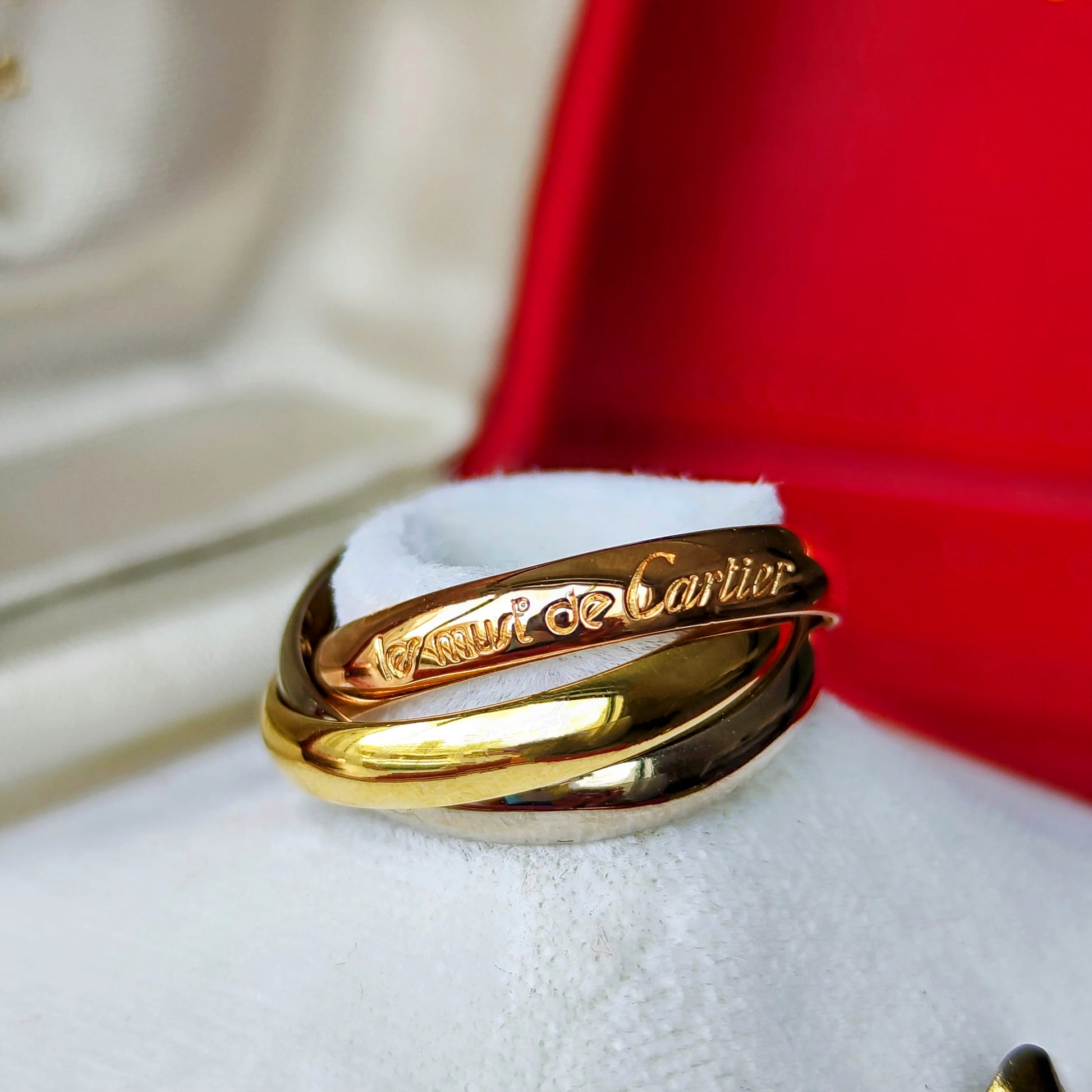 Cartier カルティエ トリニティ スリーカラー リング 54